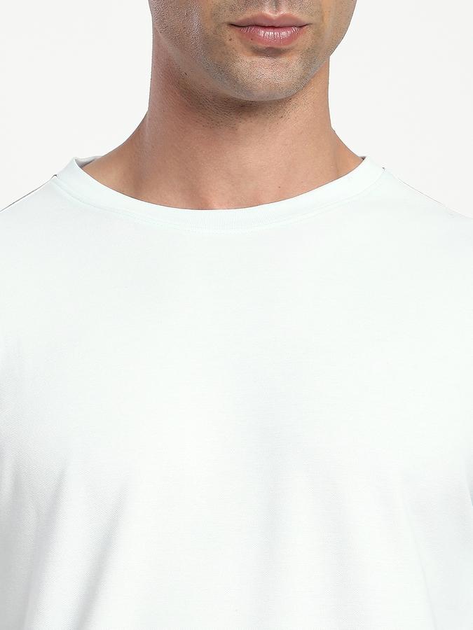 Men Cotton Regular Fit Crew Neck Solid T-shirt