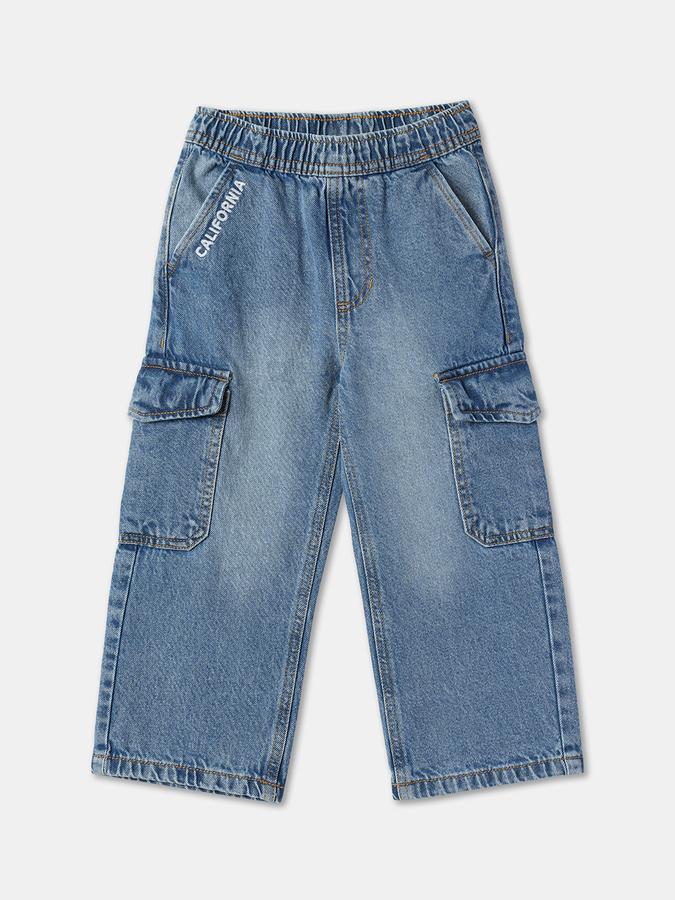 Boys Lightly Washed Straight Fit Jeans image number 0