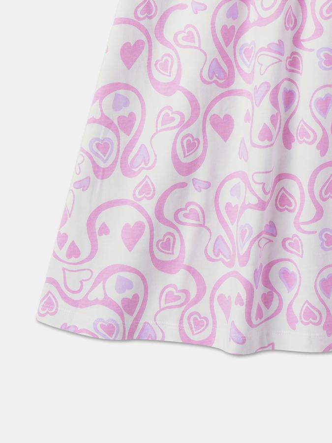 R&B Girl's All Over Printed Knit Dress image number 3
