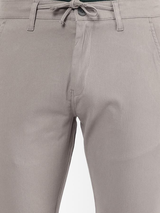 R&B Grey Men Casual Trousers image number 3