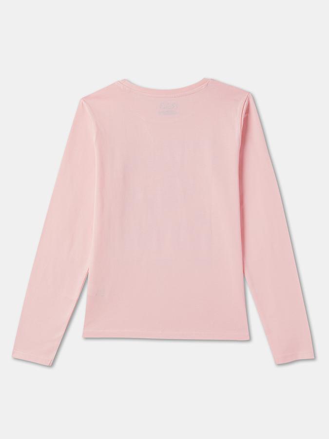 Girls Graphic Print Pure Cotton Regular T Shirt image number 1