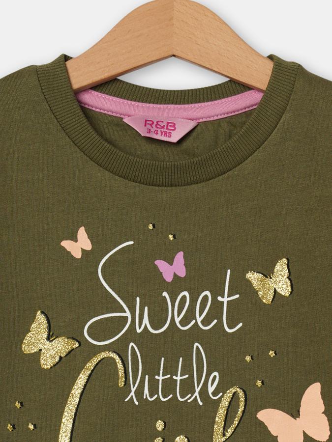 R&B Girls Olive Sweatshirt image number 2