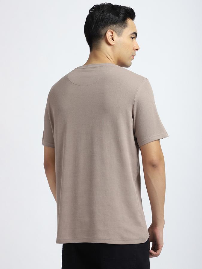 Men Cotton Regular Fit Crew Neck Solid T-shirt