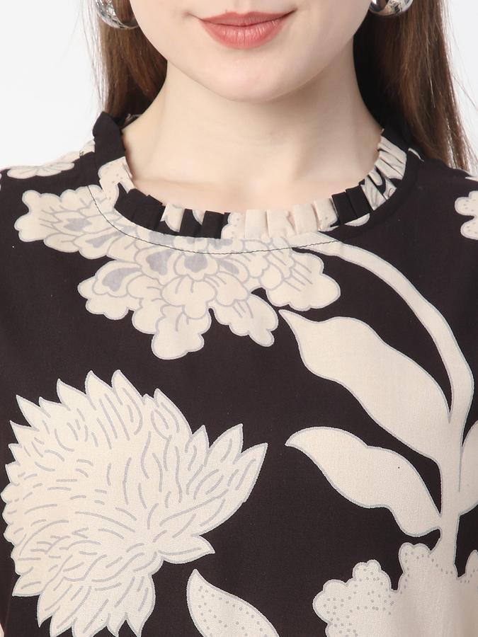Women Printed Straight Kurta image number 3