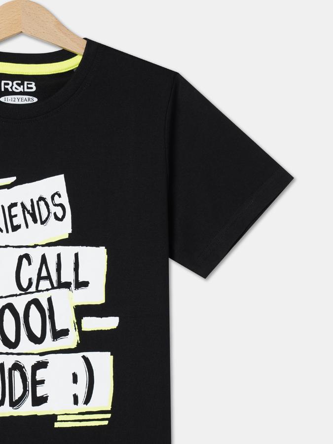 R&B Boys Black T-Shirts image number 2