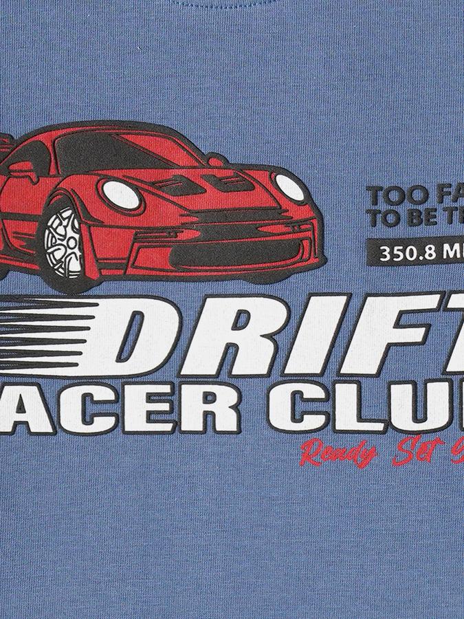 Boys Cotton Regular Fit Crew Neck Graphic T-shirt