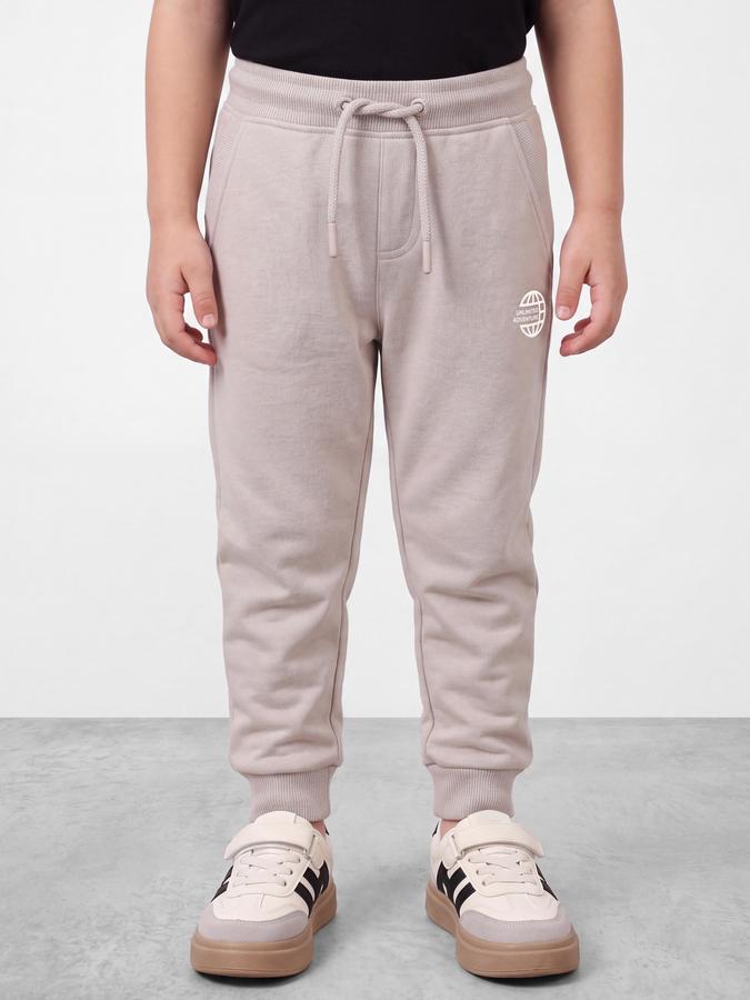 R&B Boys Grey Graphic Print Elasticated waist Jogger Pant 