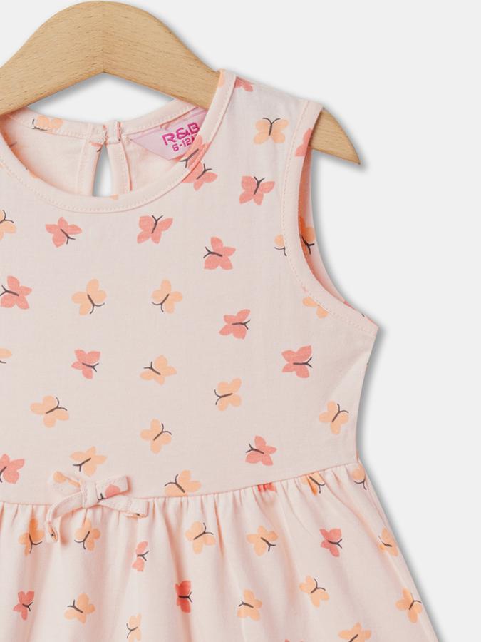 Girls Printed A-Line Dress image number 2