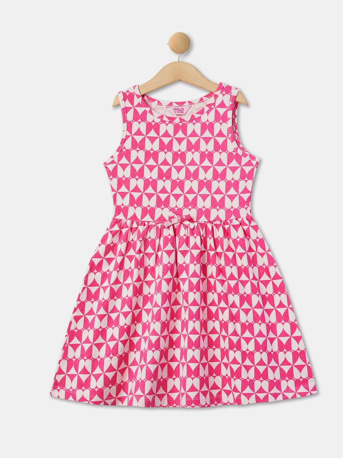 R&B Girls Pink Casual Dresses image number 0