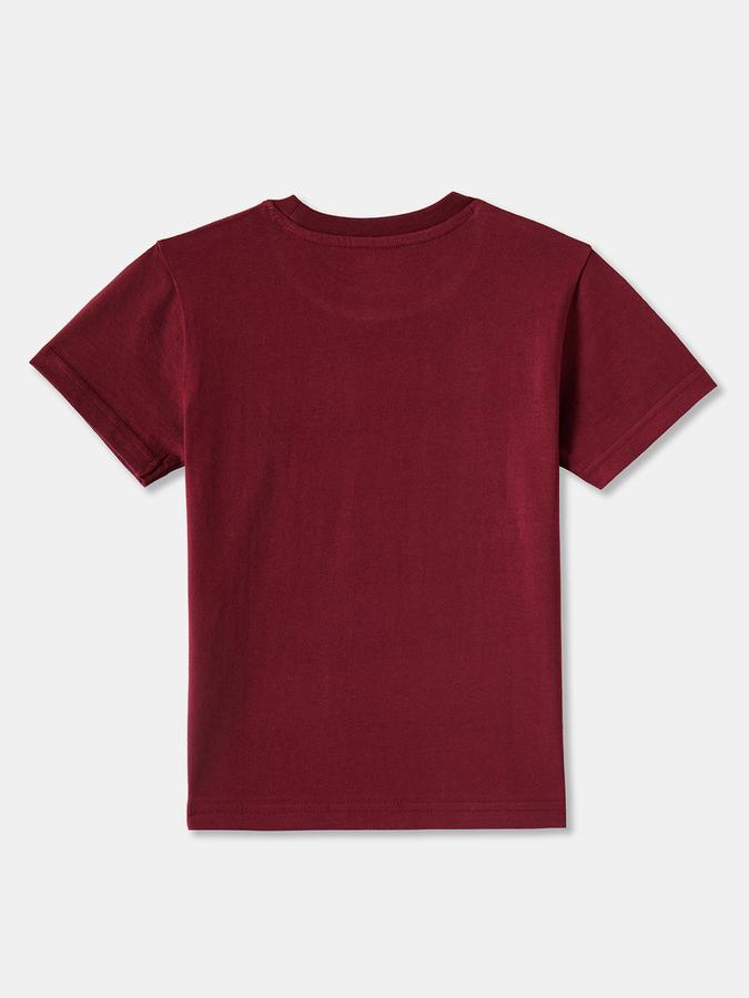 Boys Cotton Regular Fit Crew Neck Graphic T-shirt