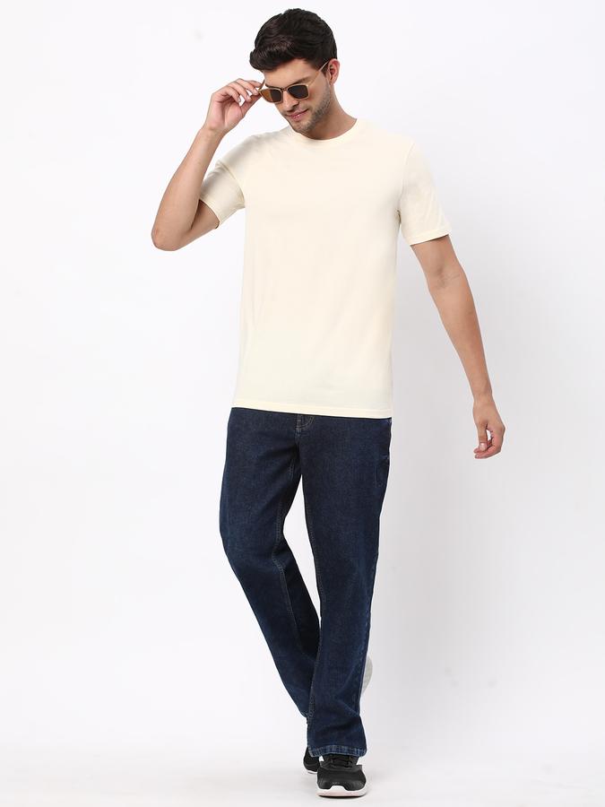 Men Regular Fit Crew-Neck T-Shirt image number 1