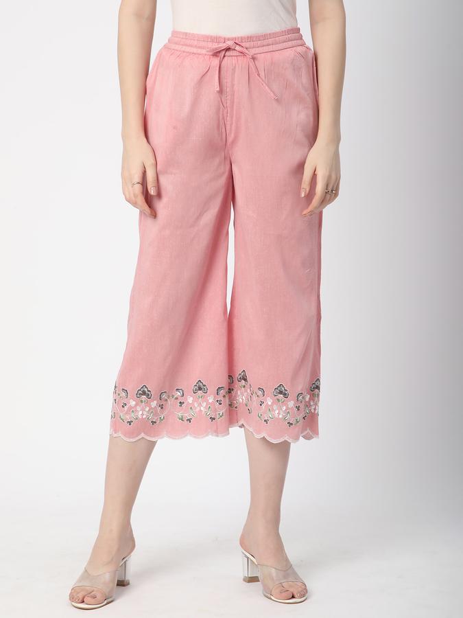 Women Embroidered Ethnic Palazzos & Culottes