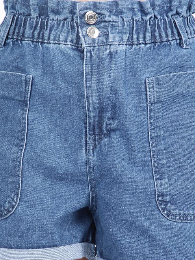 R&B Women Blue Shorts image number 3
