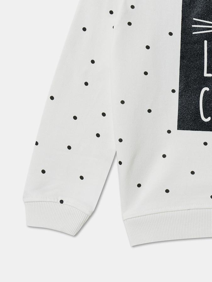Full Sleeve Printed Girls Sweatshirt image number 3