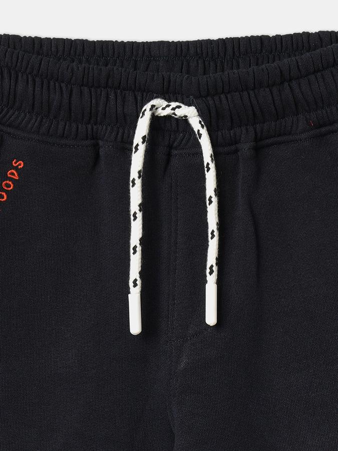 Boys Cotton Regular Fit Drawstring Waist Printed Track Pants