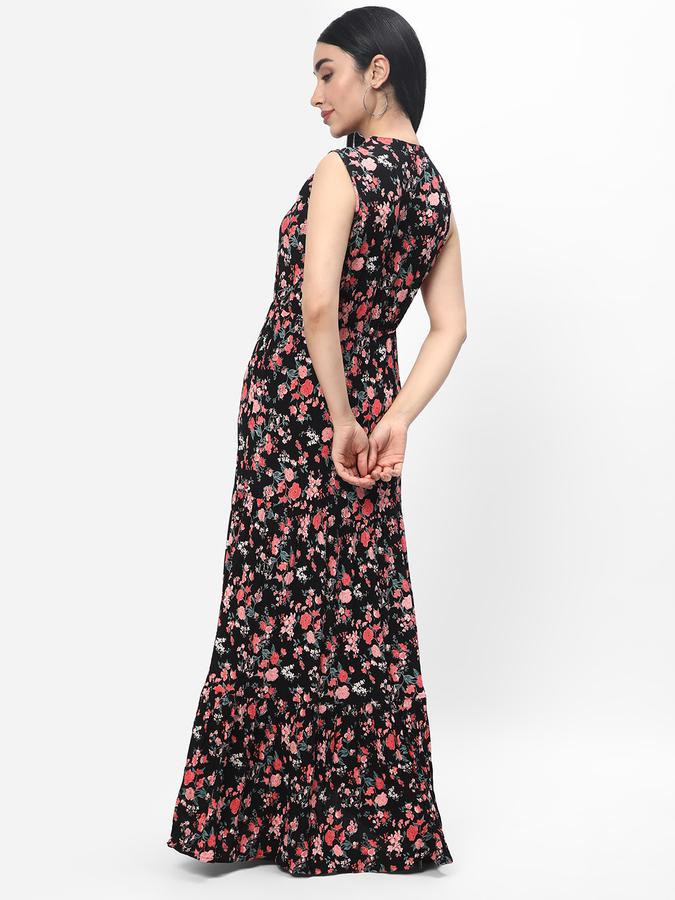 R&B Women' Floral Maxi Tier Dress image number 2