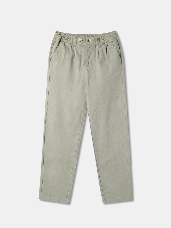 Flat-Front Trousers with Insert Pockets image number 0