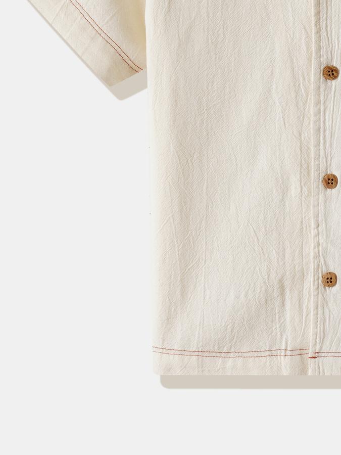 Boys Cotton Regular Fit Short Sleeve Graphic Shirt