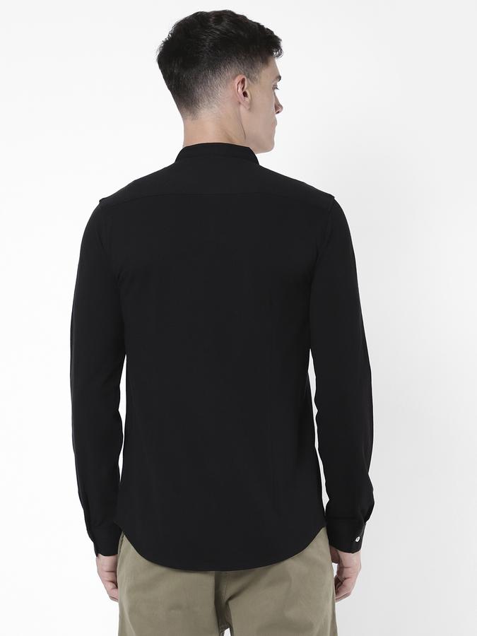 R&B Men Black Casual Shirts image number 2