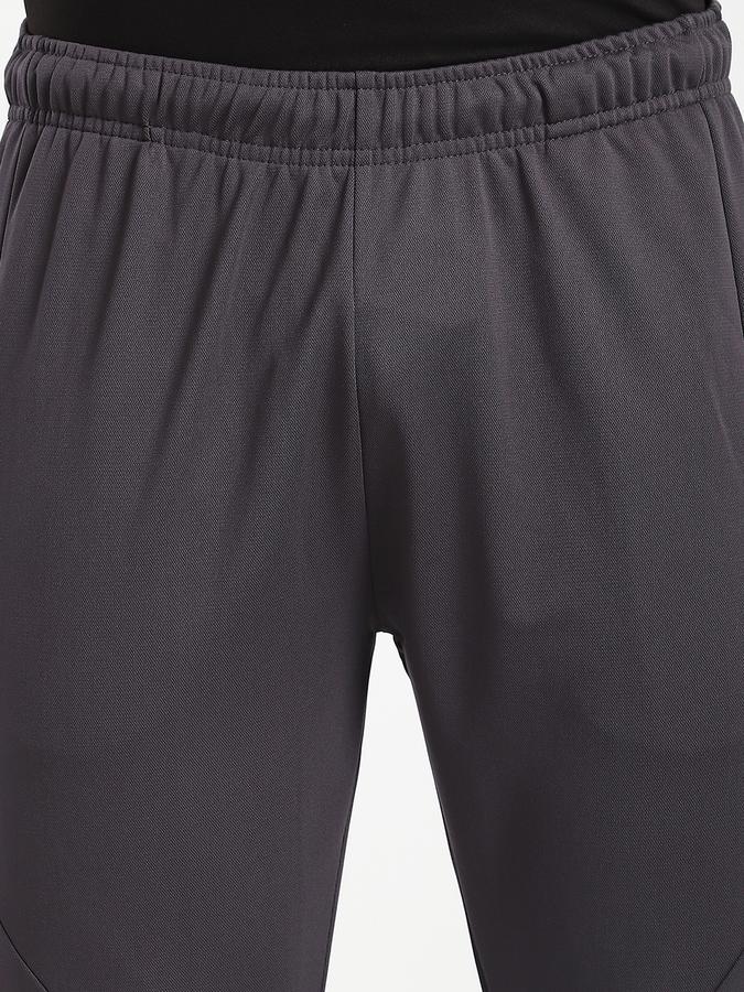 Men Cotton Regular Fit Drawstring Waist Open Hem Trackpants