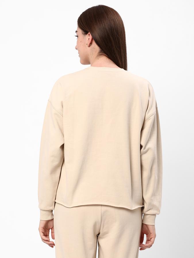 Women Typographic Print Round-Neck Sweatshirt image number 2