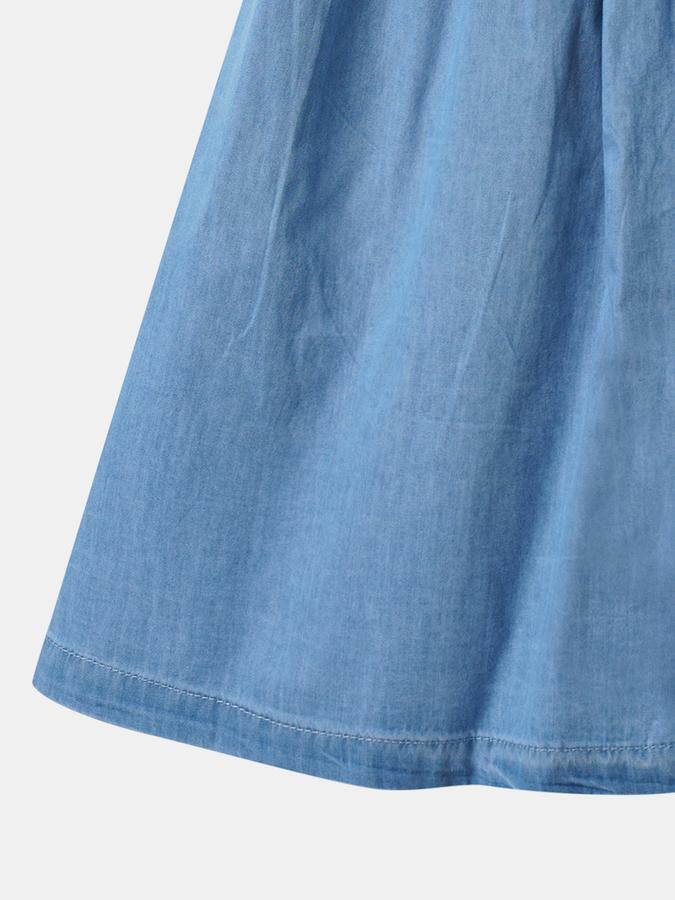 Girls Midi/Knee Length Casual Dress Sleeveless image number 3