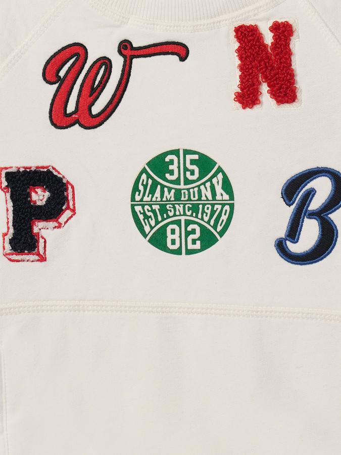 Boys Cotton Regular Fit Crew Neck Graphic Sweatshirt