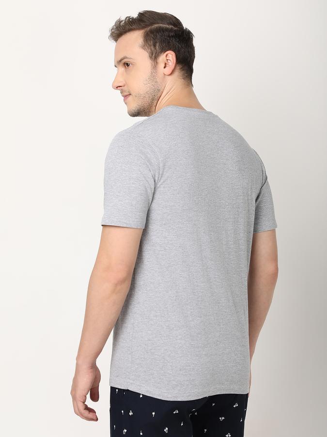 Men Cotton Regular Fit Crew Neck Typographic T-shirt