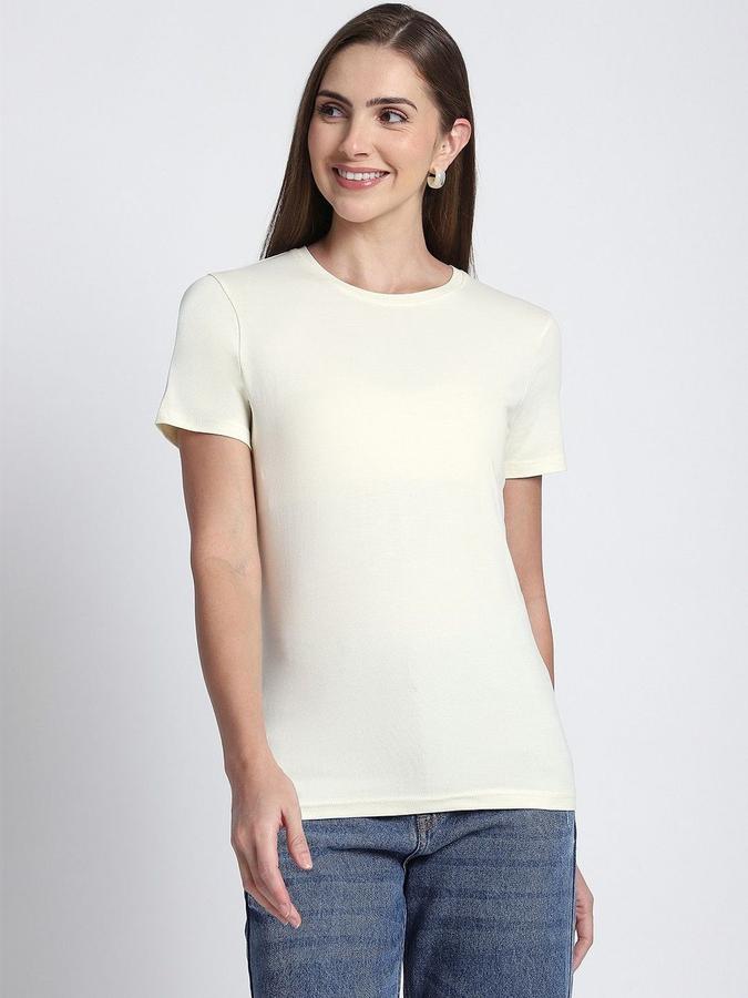 R&B Womens Banana Solid Round Neck Short Sleeves T-shirt