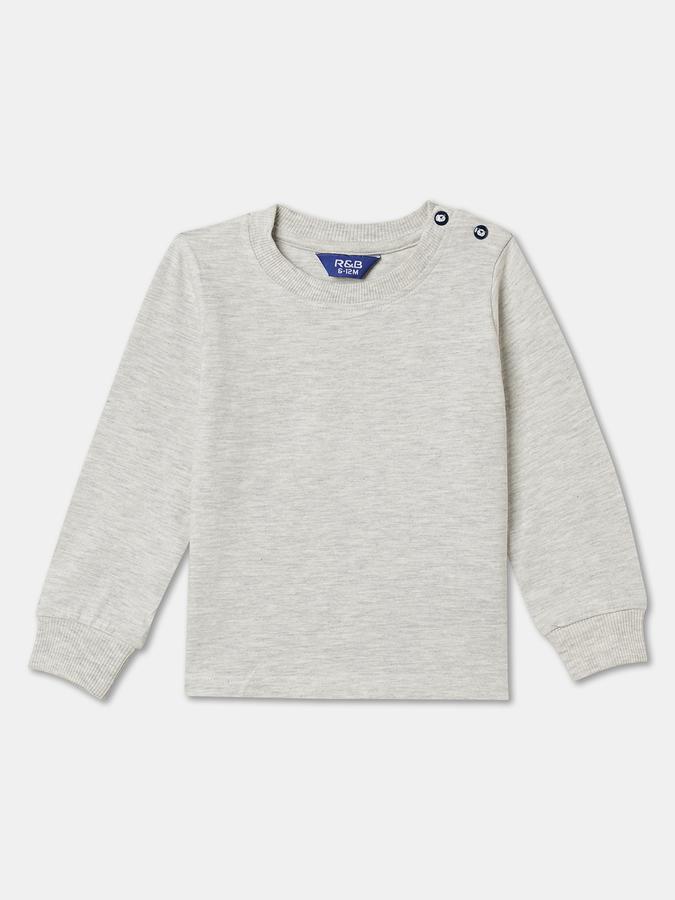 Boys Graphic Full Sleeves T-shirt with Dungarees Fashion Set