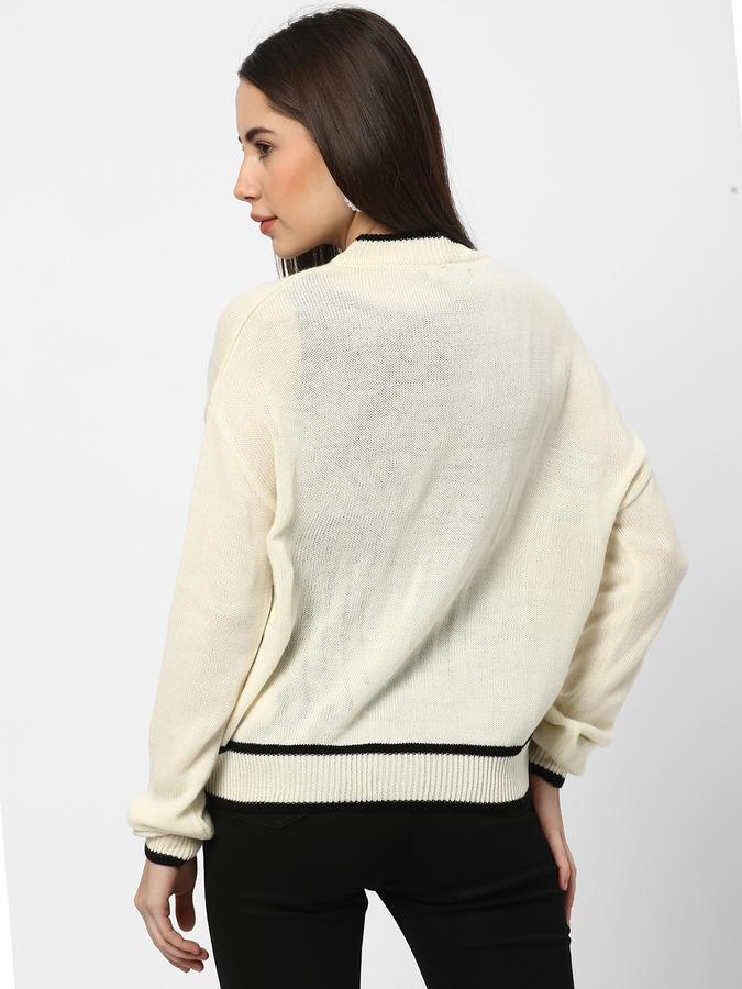 R&B Cardigan With Contrast Tipping image number 2