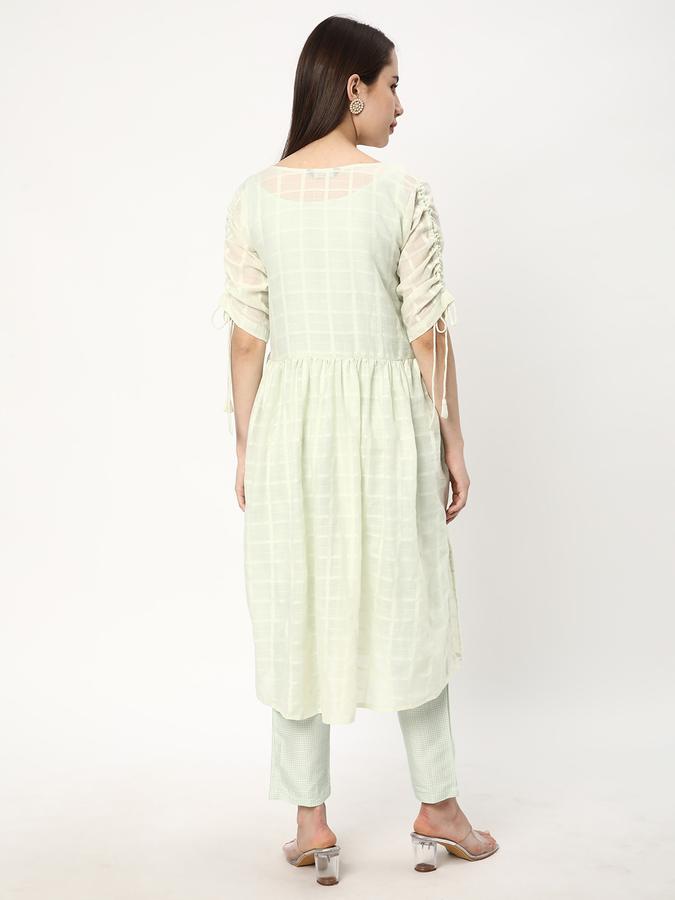 Women Poly Cotton Solid Kurta And Pants Set