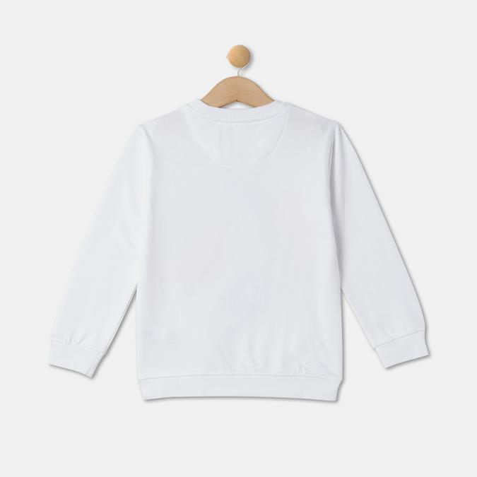 Girls Typographic Print Round-Neck Sweatshirt image number 1