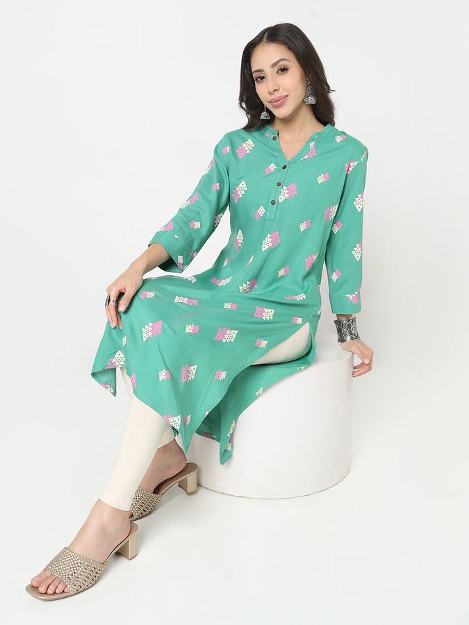 R&B Women's Jade Printed Kurta
