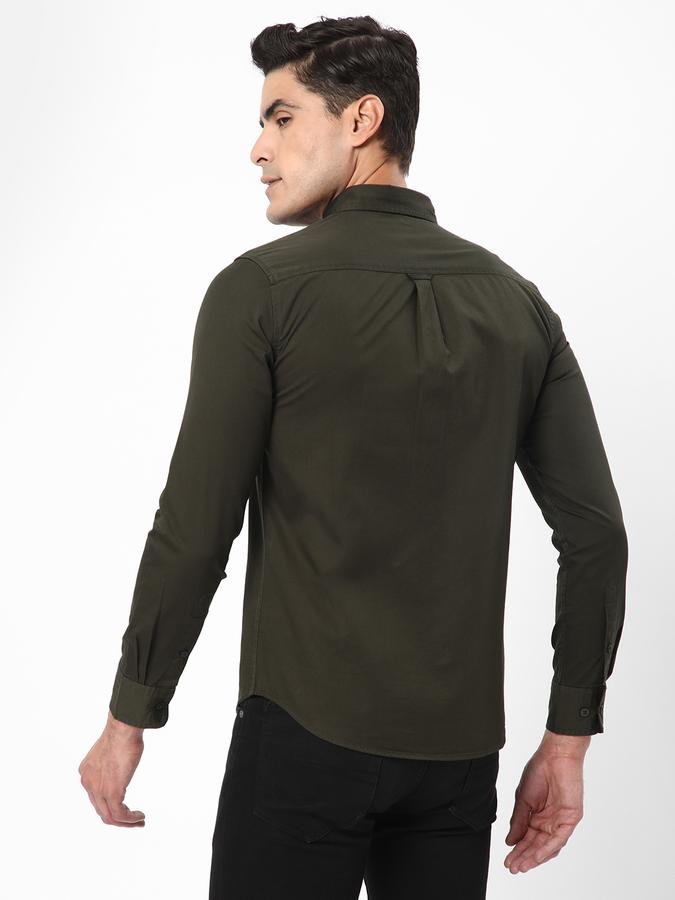 R&B Men's Solid Shirt With Single Pocket image number 2