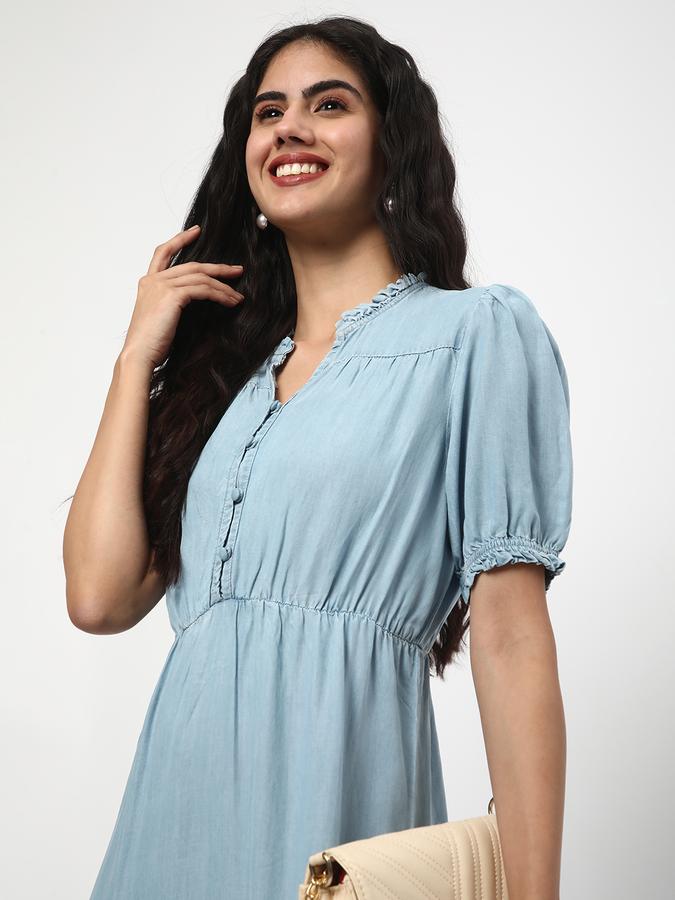 Women Dyed/Washed A-Line Dress image number 0
