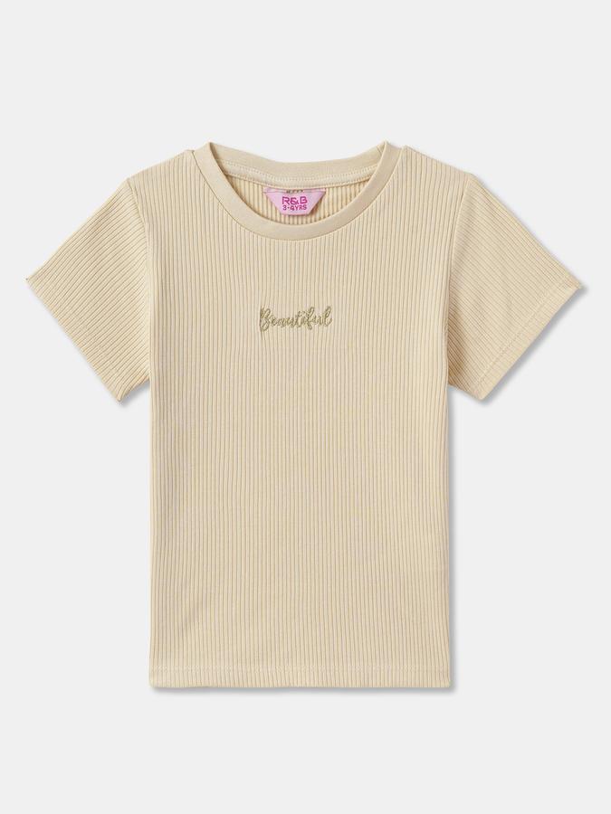 Girls Graphic Print Pure Cotton Regular T Shirt image number 2