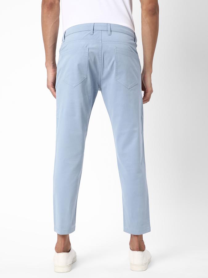 R&B Men Blue Casual Trousers image number 2