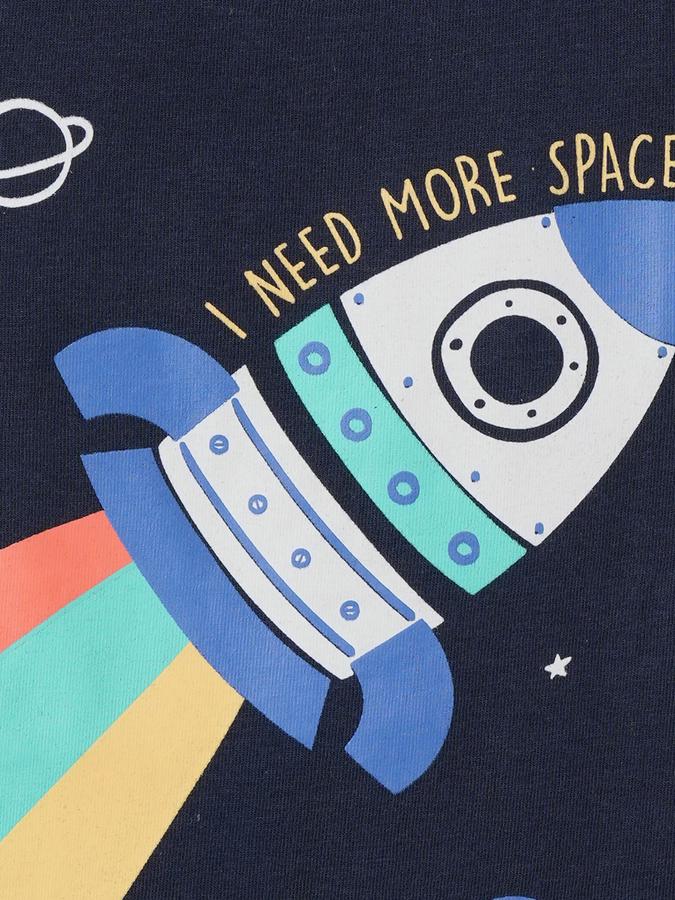 Boys Cotton Regular Fit Crew Neck Graphic T-shirt