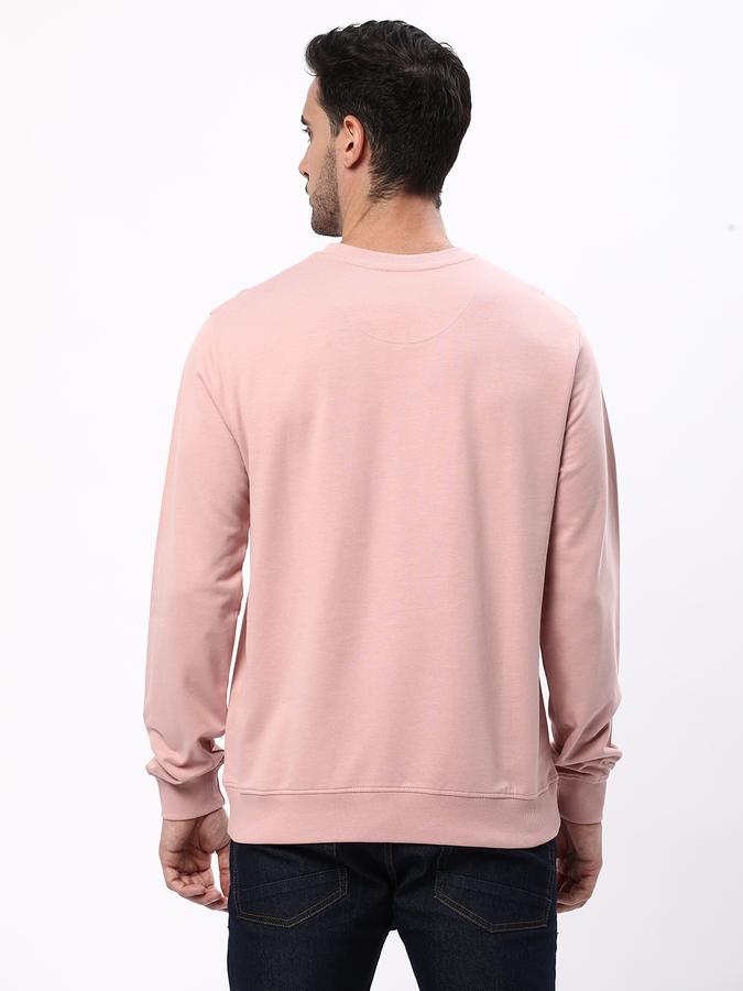Men Regular Fit Typographic Print Round-Neck Sweatshirt image number 2