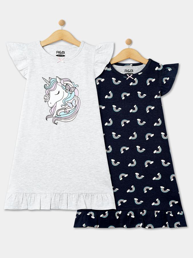 R&B Girl's Round Neck Sleepshirt