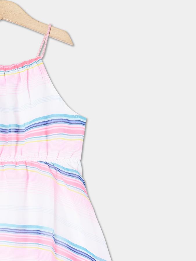 R&B Girl's A Line All Over Printed Woven Dress image number 2