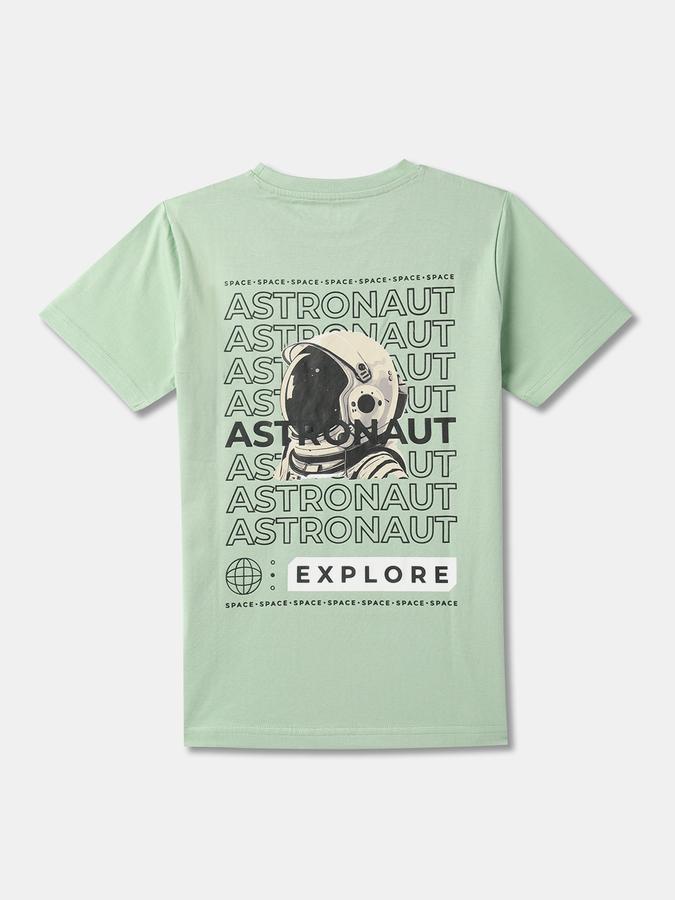 Boys Graphic Print Regular Fit Round-Neck T-Shirt image number 1