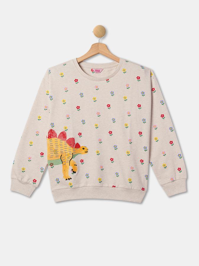 R&B Girls Beige Sweatshirt