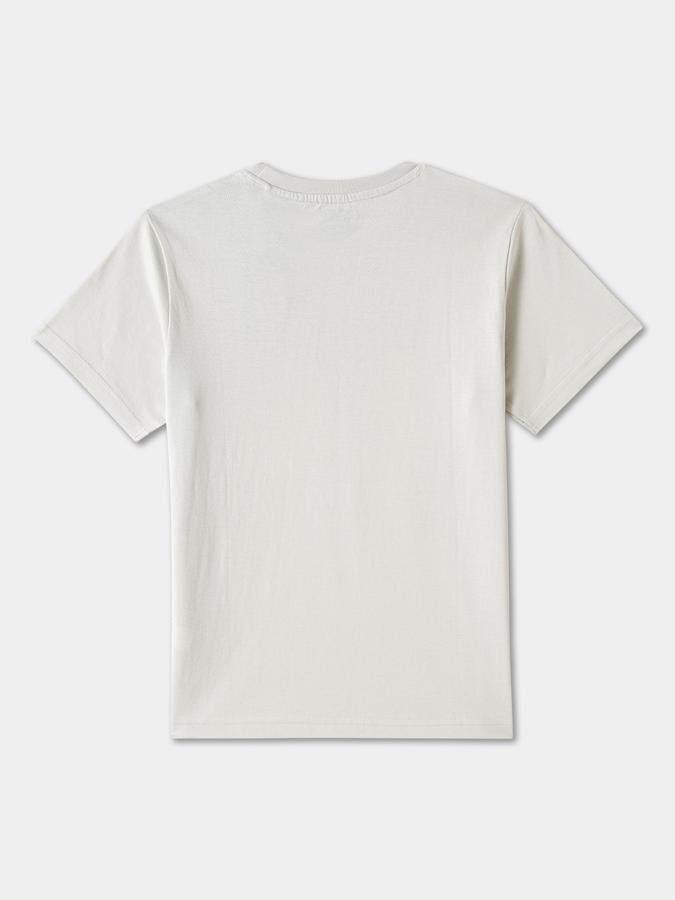 R&B Boys' Grey Printed T-Shirt