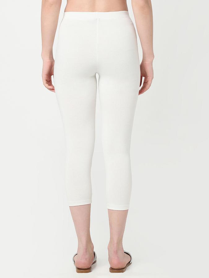 Women Cotton Blend Skinny Fit High Rise Solid Tights
