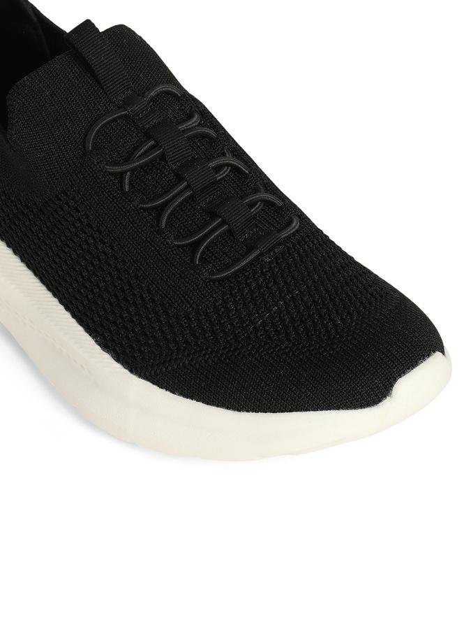 R&B Women Black Lace-Ups Sports Shoes