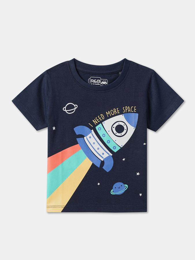 Baby Boys Graphic Print Pure Cotton Regular T Shirt image number 0