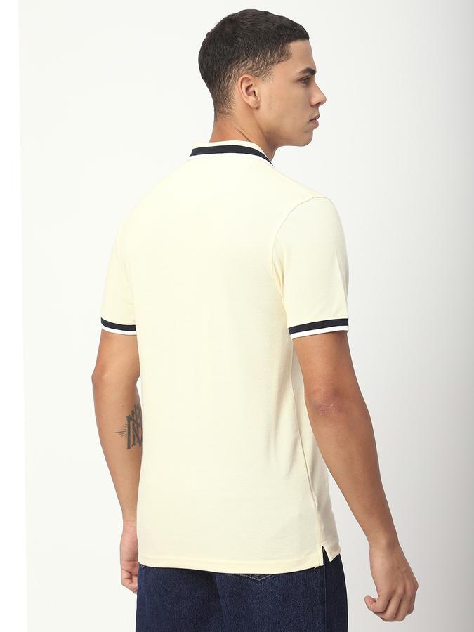 Men Polycotton Regular Fit Polo Neck Solid T-shirt
