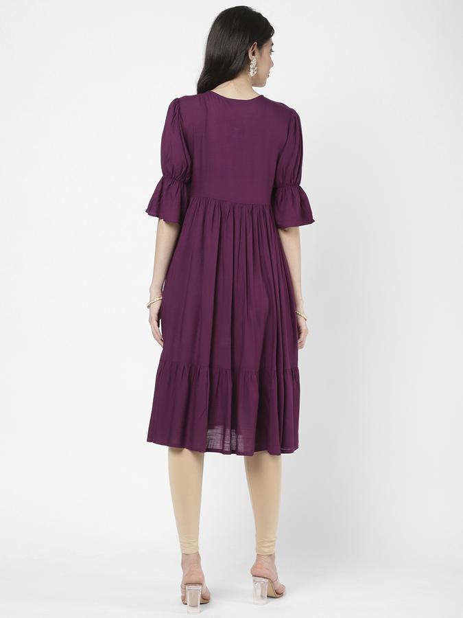 R&B Plum Women Kurtas image number 2